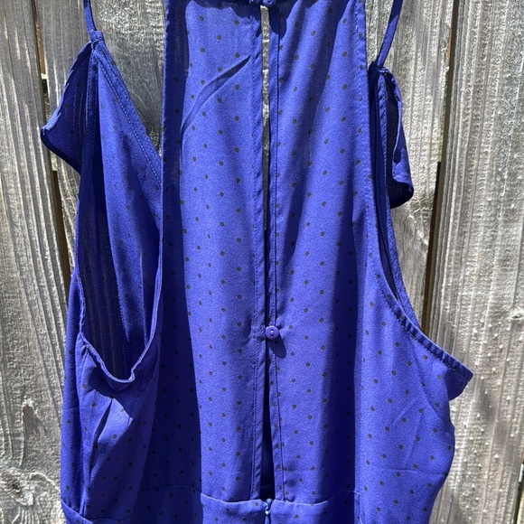 Able Blue Asymmetrical Ruffled Halter Sundress - Picture 6 of 6